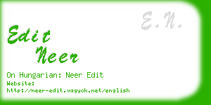 edit neer business card